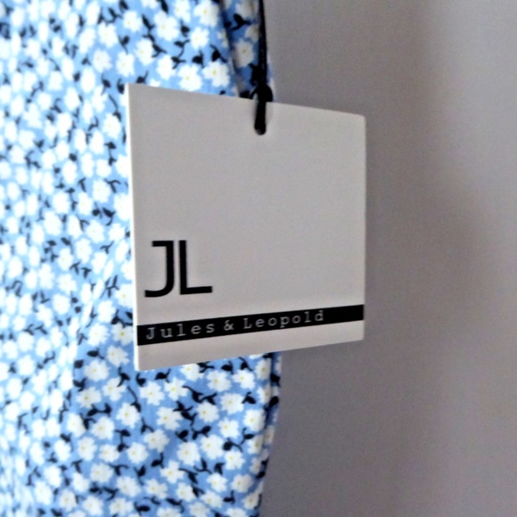 Jules & Leopold Floral Soft Stretch Cropped High Waist Pull On Slim Capri Pants - Picture 3 of 9